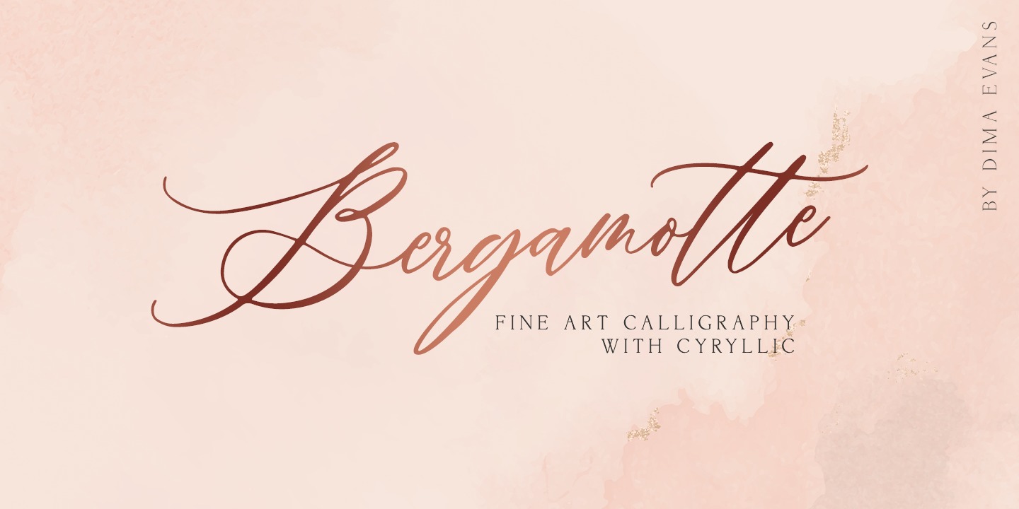 Schriftart Bergamotte